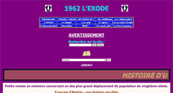 Desktop Screenshot of exode1962.fr